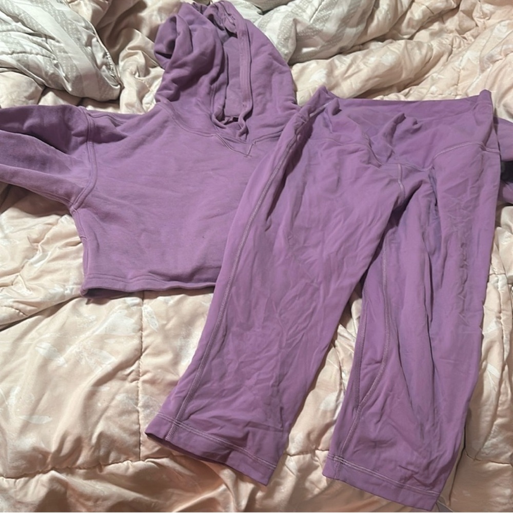 lululemon athletica Purple Hoodie Set
